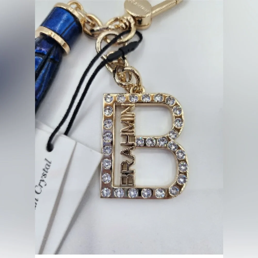 Brahmin B charm with European crystals